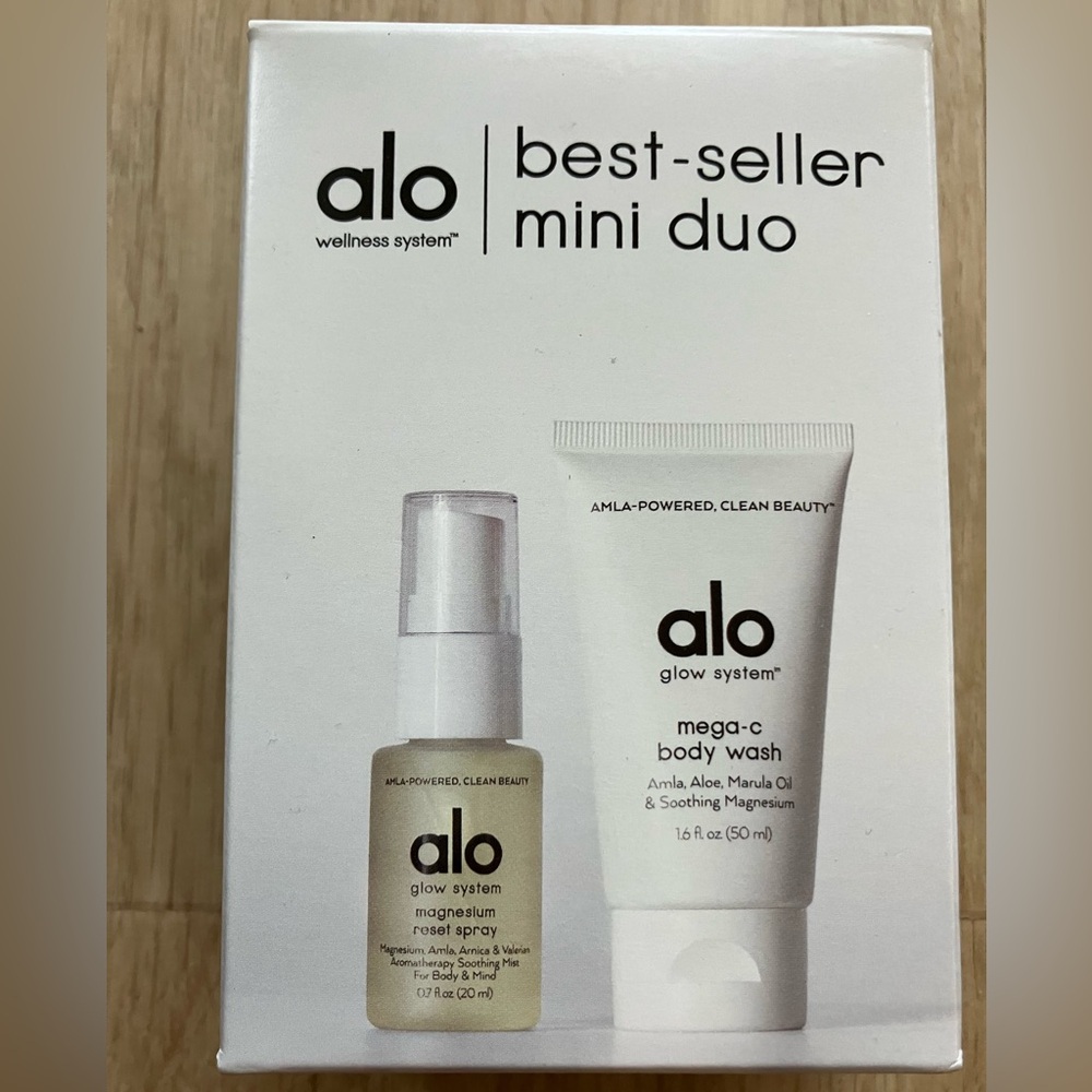 ALO Yoga Best-Seller Mini Duo - Magnesium Reset Spray & Mega-C Body Wash